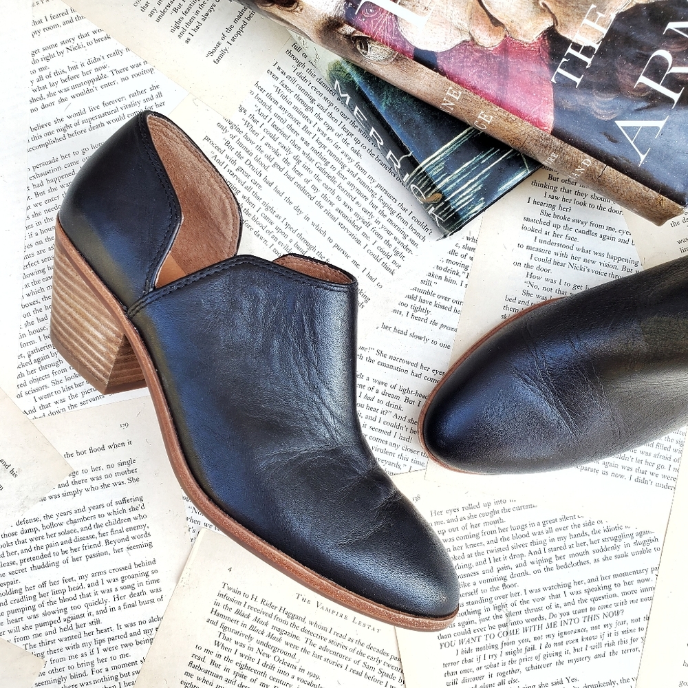MADEWELL Gloria Leather Lowcut Ankle Bootie